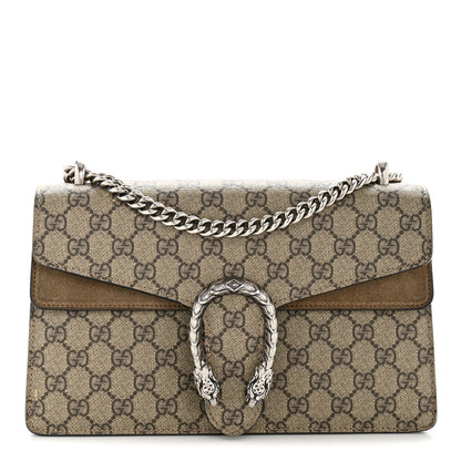 Gucci GG Supreme Monogram Small Dionysus Shoulder Bag Taupe 1 of 13