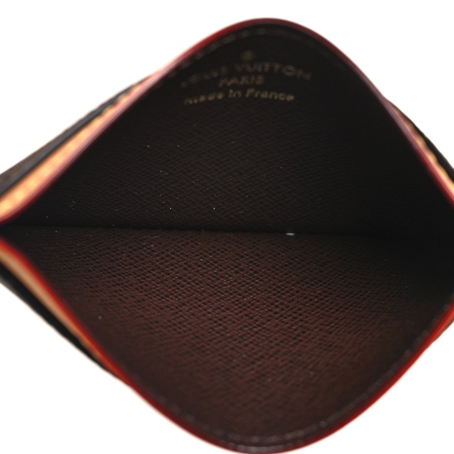 Monogram Craggy Card Holder Chocolate