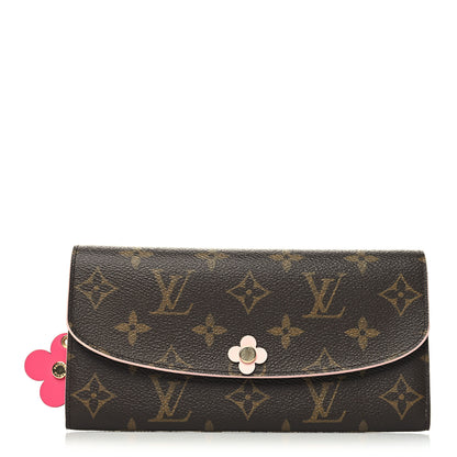 Louis Vuitton Monogram Bloom Flower Emilie Wallet 1 of 9