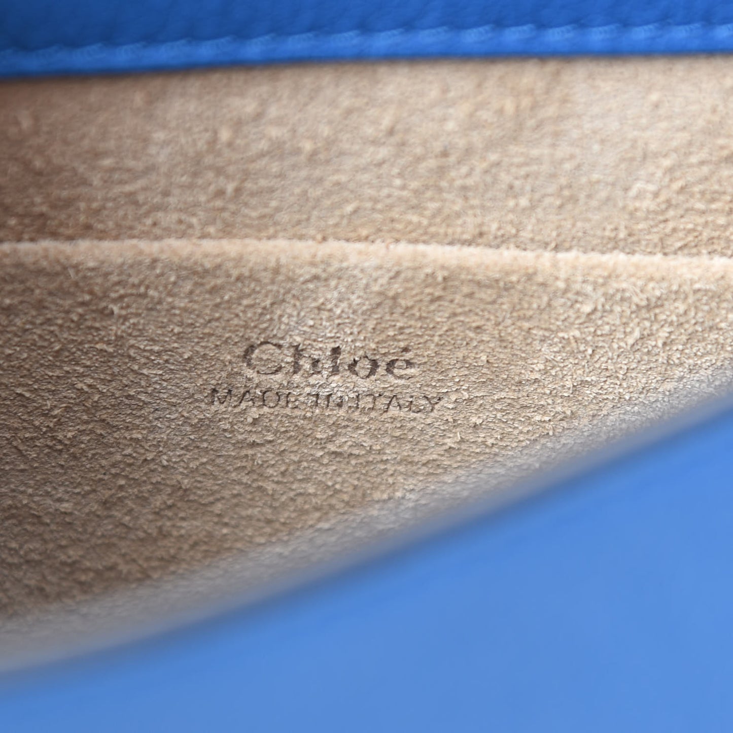 Calfskin Suede Small Nile Bracelet Bag Smoky Blue