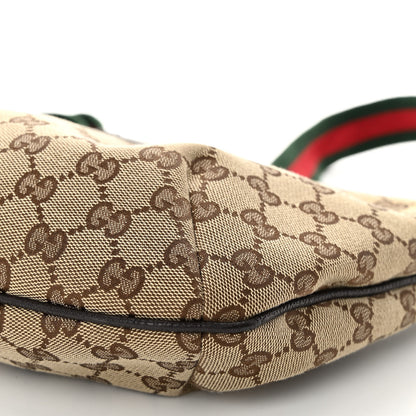 Gucci Monogram Web Sherry Line Shoulder Bag Dark Brown 10 of 10