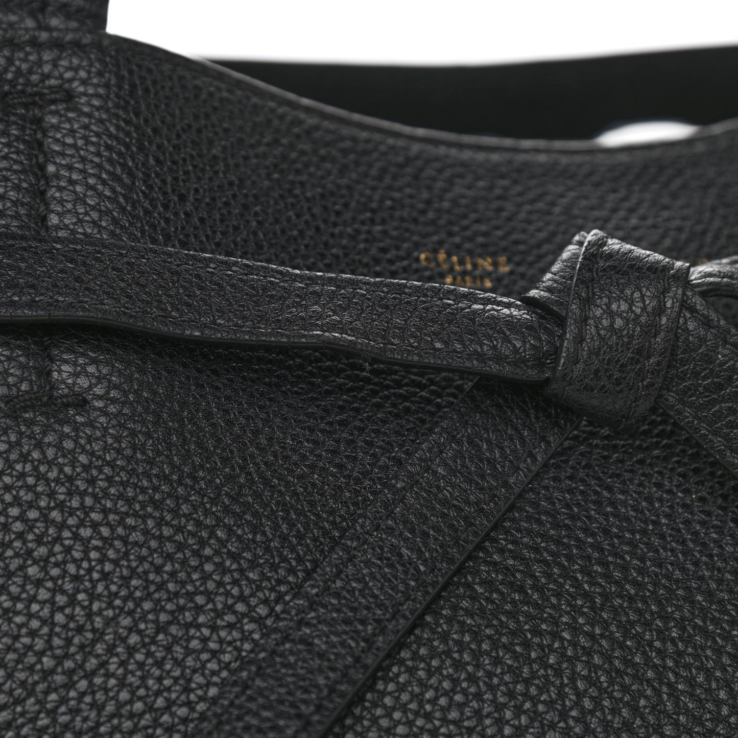 Soft Grained Calfskin Small Belt Cabas Phantom Black