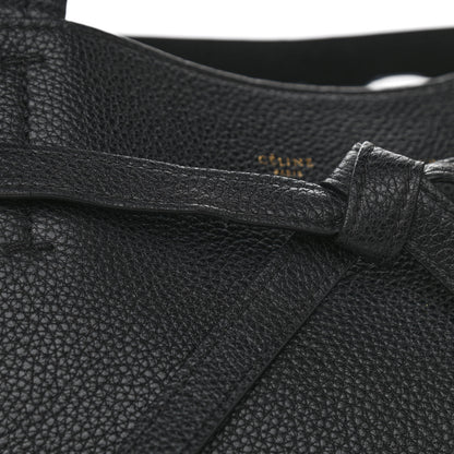 Celine Soft Grained Calfskin Small Belt Cabas Phantom Black 14 of 15