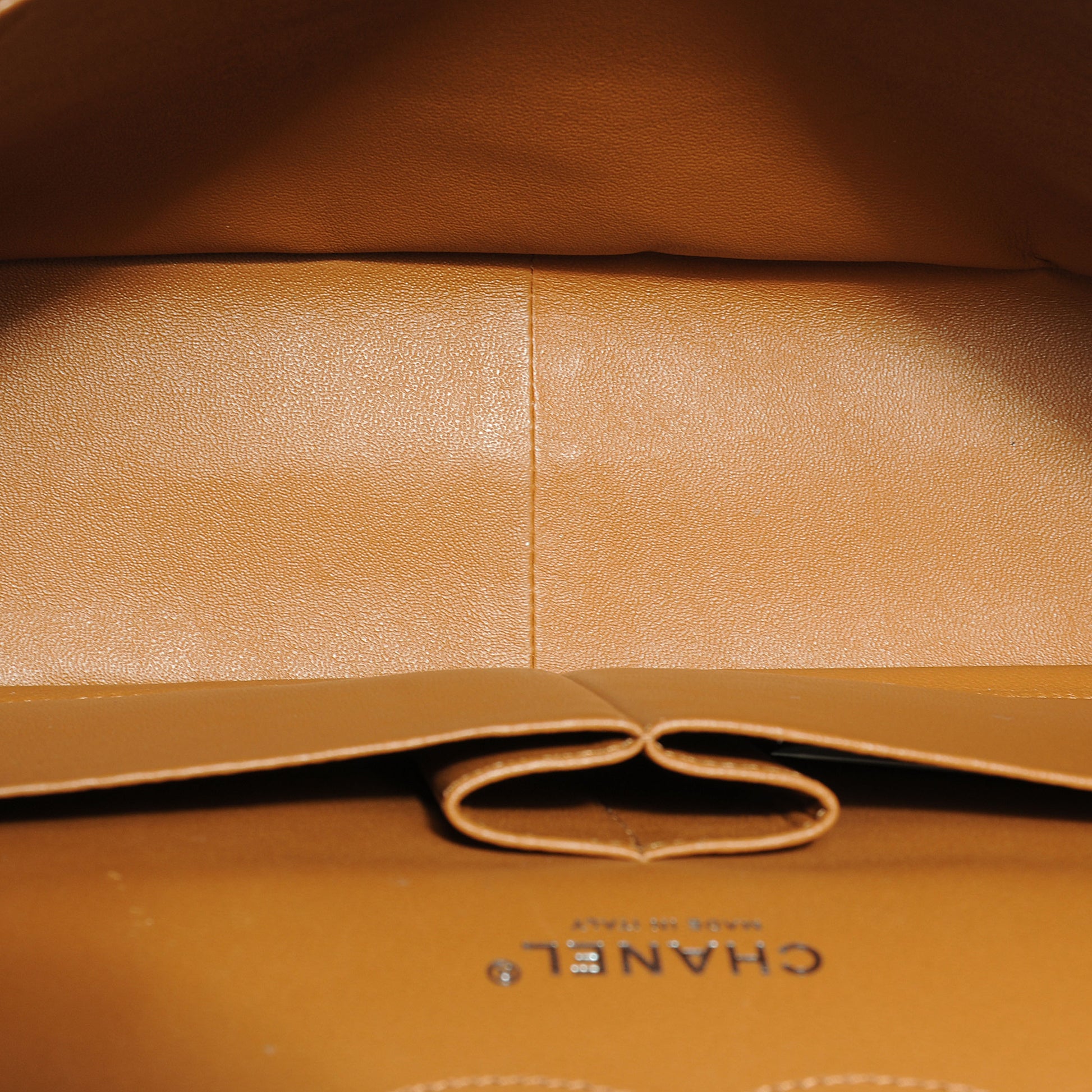 Chanel Caviar Quilted Jumbo Double Flap Light Brown 6 of 8