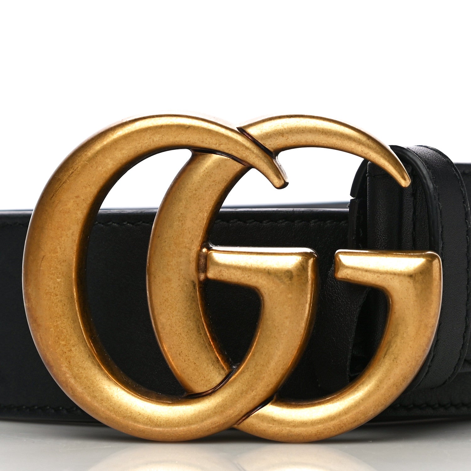 Gucci Calfskin Double G 40mm Belt 85 34 Black 3 of 15