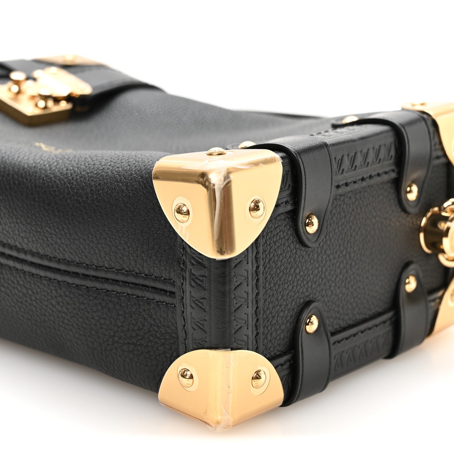Louis Vuitton Grained Calfskin Side Trunk PM Black 9 of 10