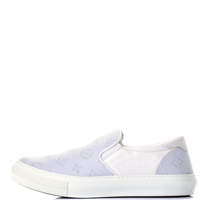 Louis Vuitton Monogram Mens Trocadero Slip On Sneakers 8 White 1 of 9