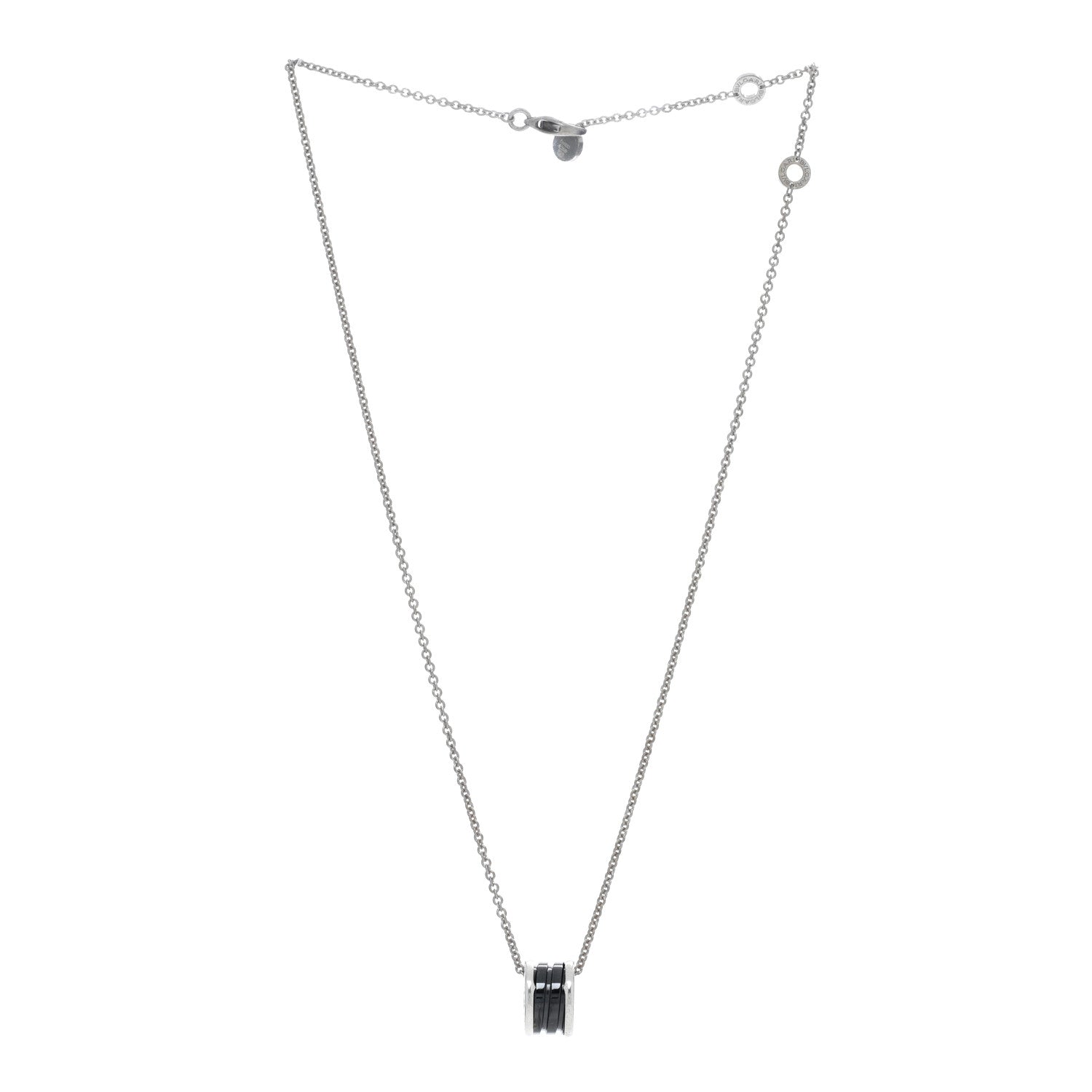 Bulgari Sterling Silver Ceramic Save The Children Pendant Necklace 3 of 4