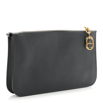Hermes Evercolor Chaine d'Ancre Zipengo Pochette To Go Bleu Orage 3 of 8