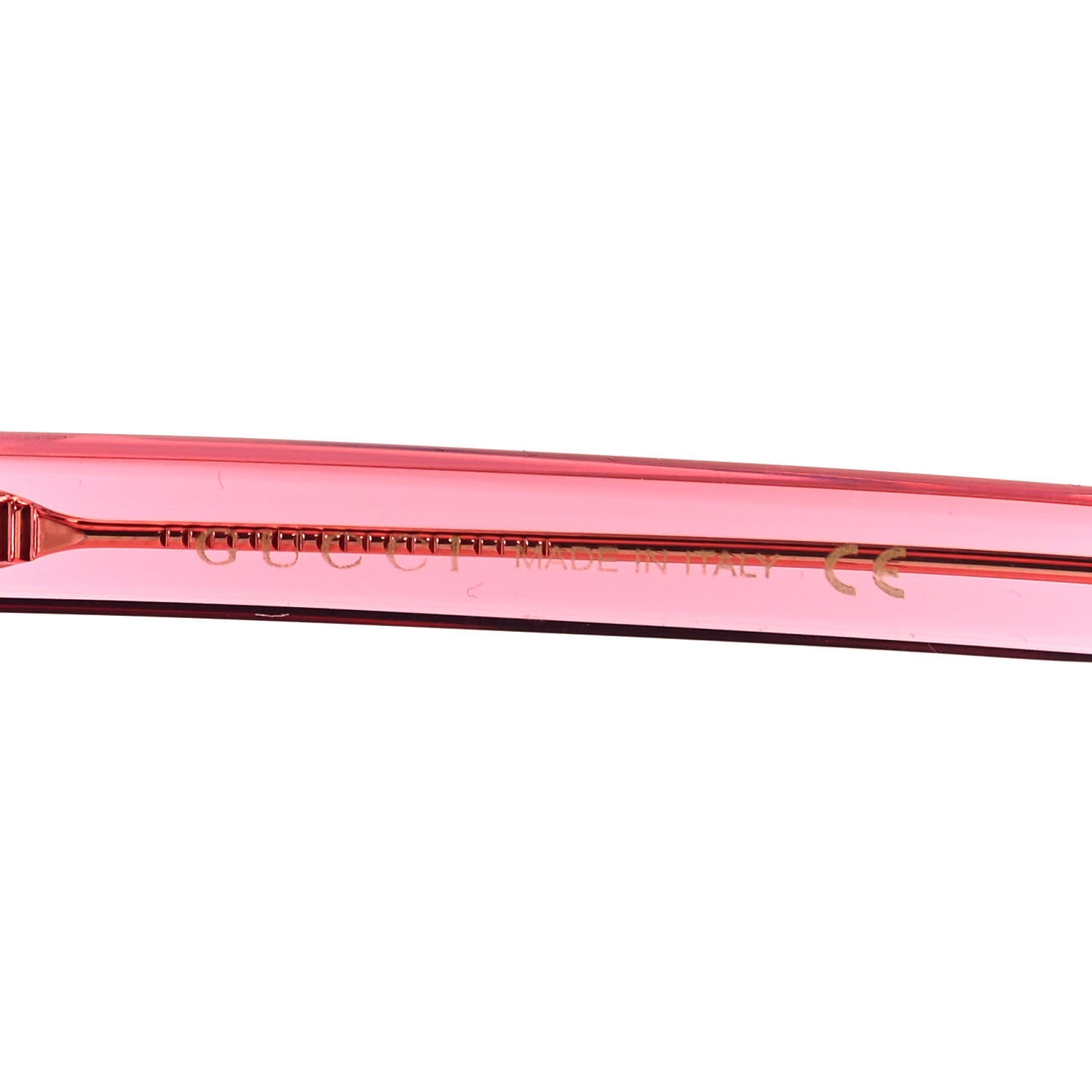 Gucci Crystal Square Frame Sunglasses GG0148S Pink 3 of 5