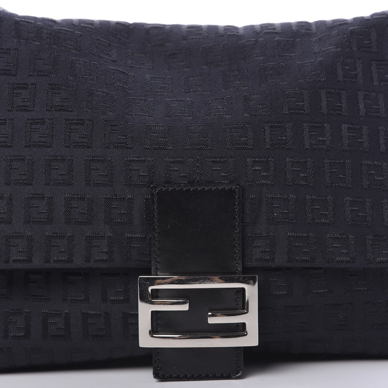 Fendi Zucchino Mama Baguette Navy 12 of 13