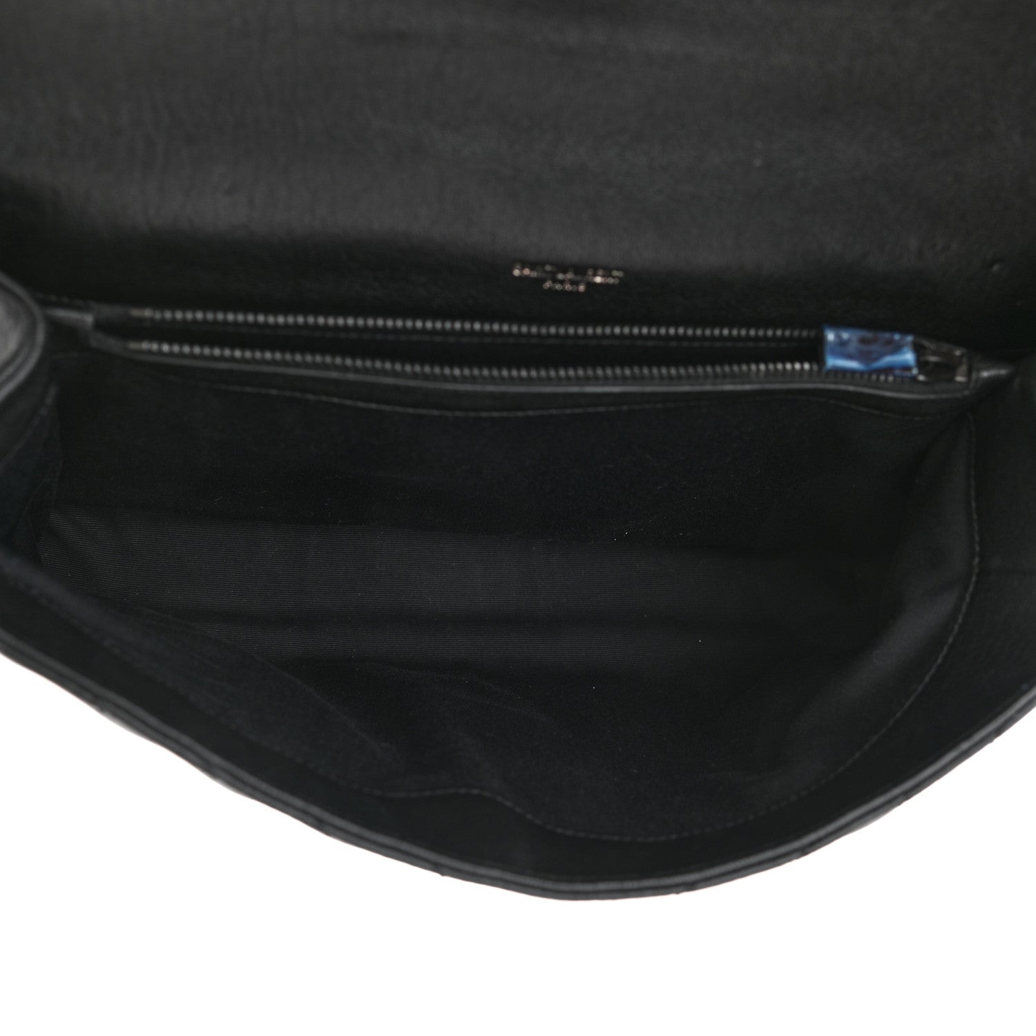 Saint Laurent Sheepskin Matelasse Chevron Monogram Monochrome Large College Satchel Black 5 of 9