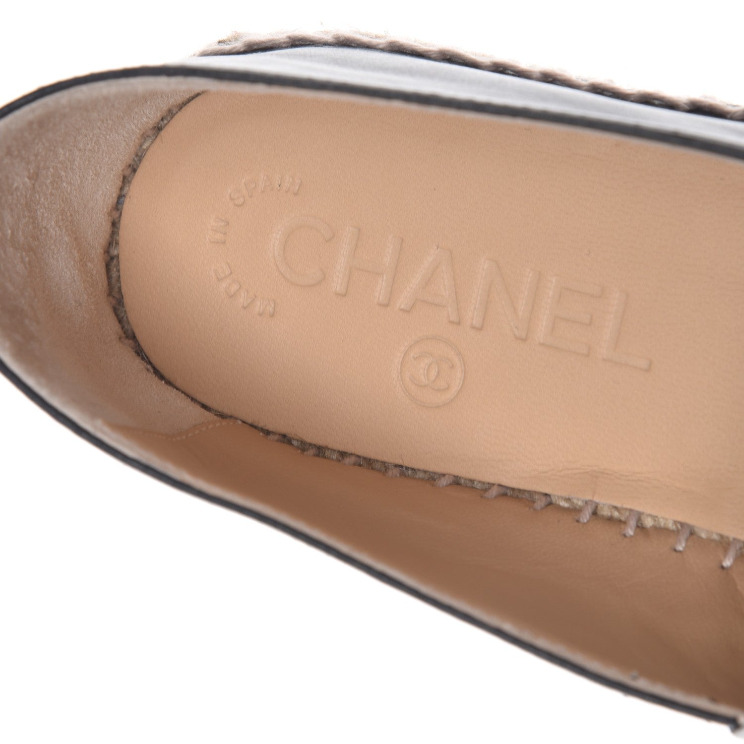 Chanel Lambskin CC Espadrilles 37 Black 8 of 10