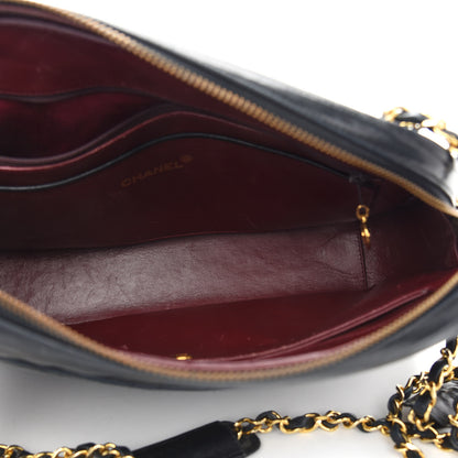 Chanel Lambskin Quilted Large Camera Case Black 4 of 13