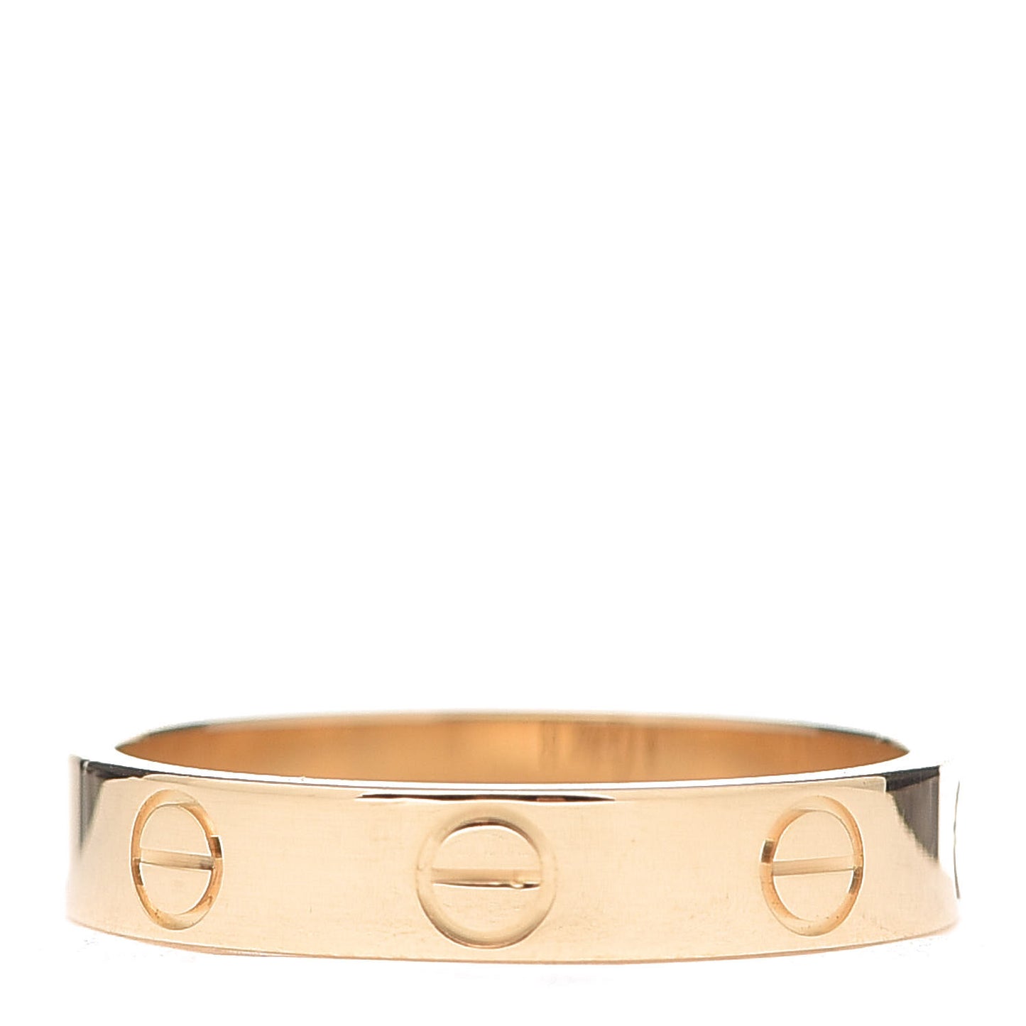 18K Yellow Gold 3.5mm LOVE Wedding Band Ring 52 6