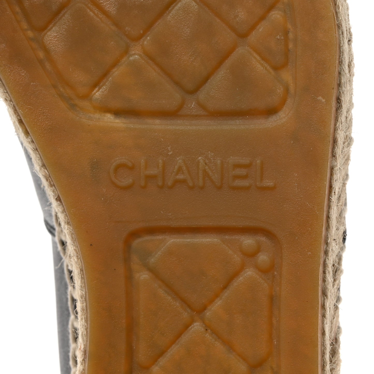 Lambskin CC Espadrilles 37 Black