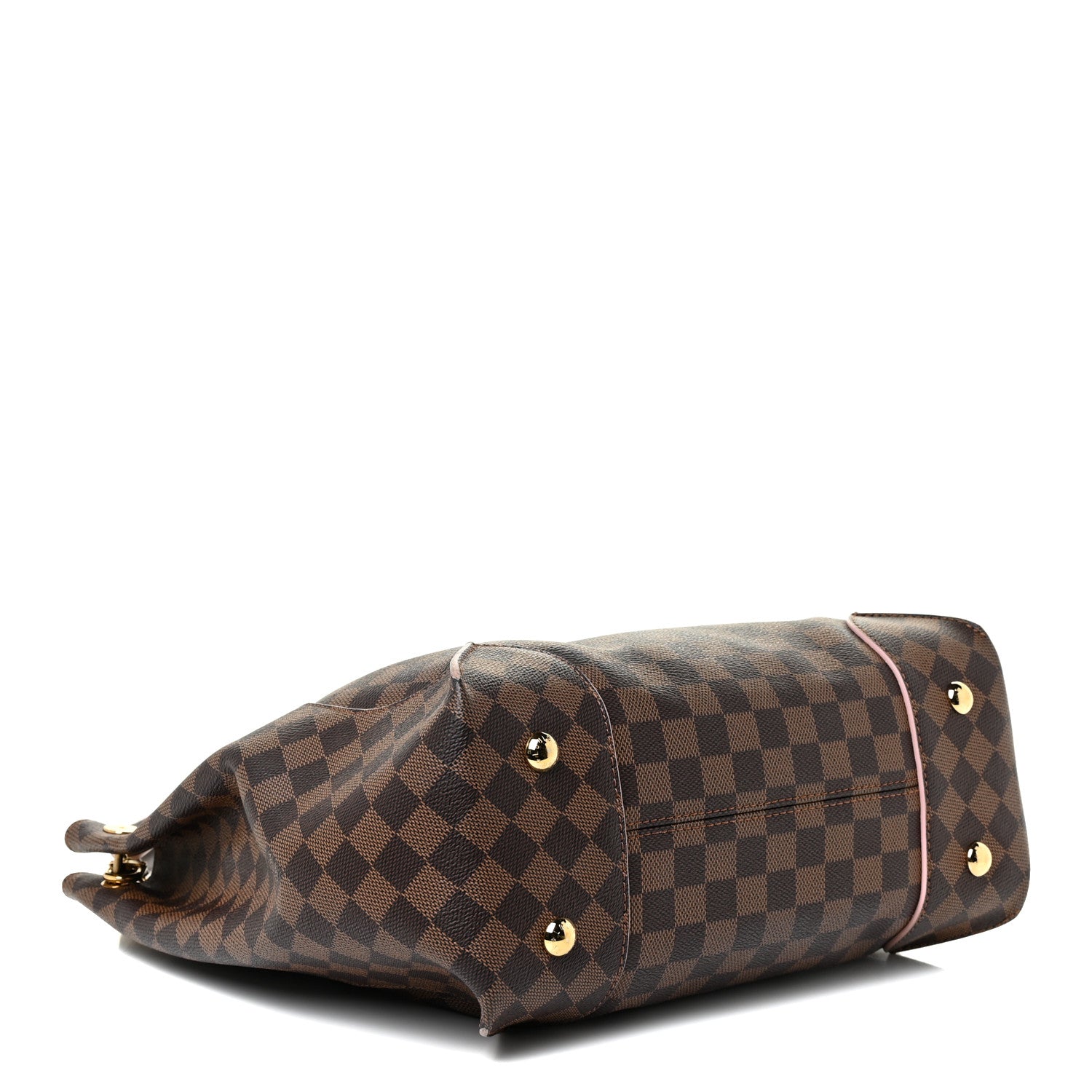 Louis Vuitton Damier Ebene Caissa Hobo Rose Ballerine 4 of 20