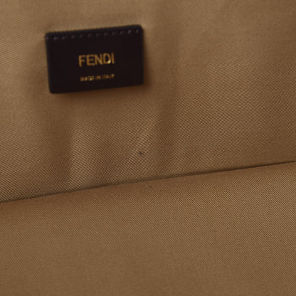 Fendi Glazed Fabric FF 1974 Karligraphy Large Travel Bag Tobacco 10 of 13