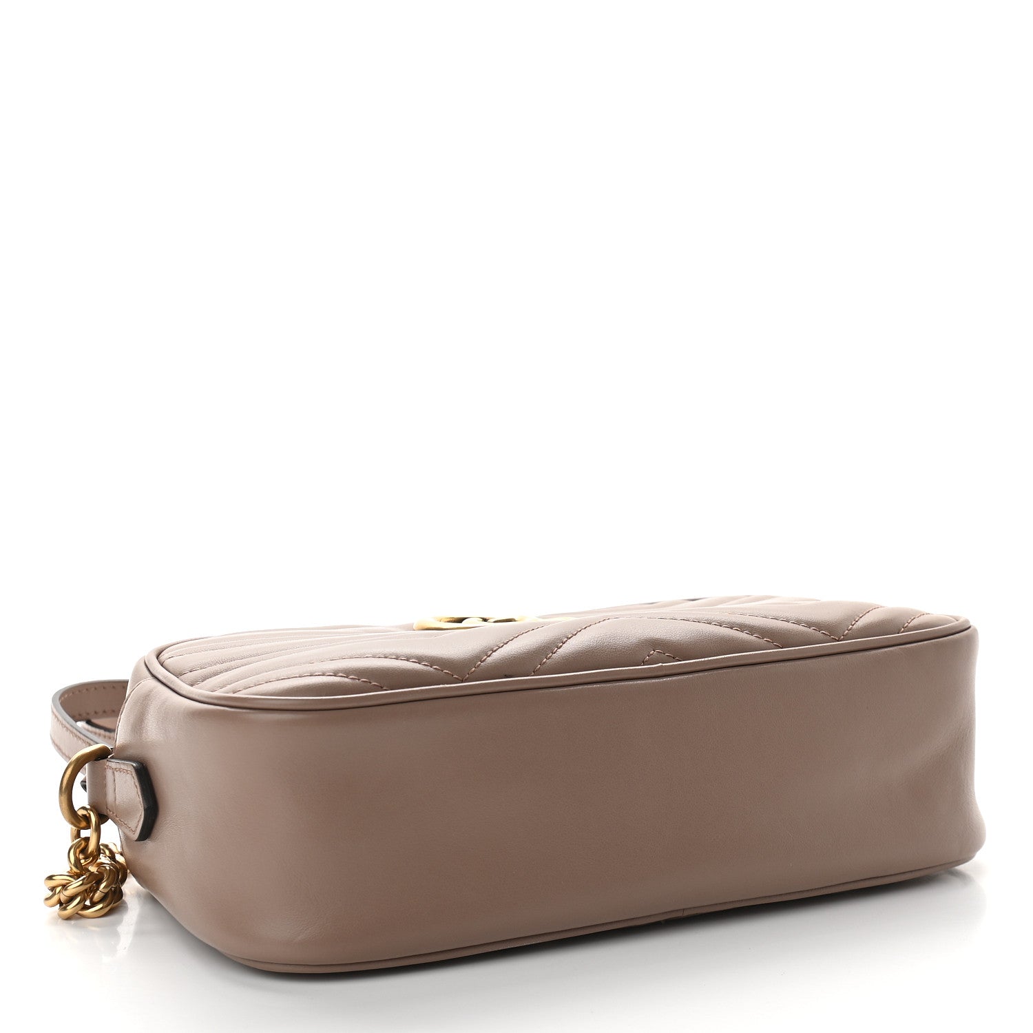 Gucci Calfskin Matelasse Small GG Marmont Chain Shoulder Bag Porcelain Rose 4 of 11
