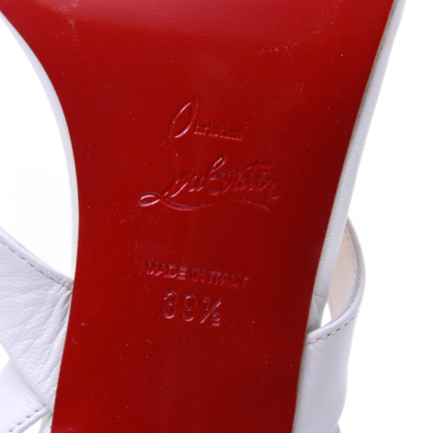 Christian Louboutin Kid Taralita 55 Thong Sandals 39.5 White 10 of 11