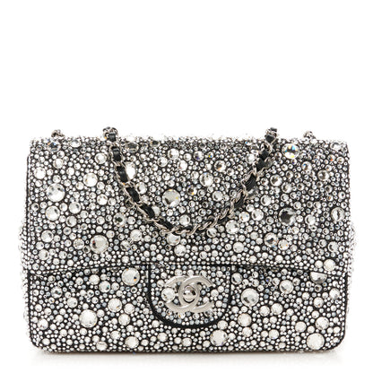 Chanel Satin Strass Mini Flap Silvery 1 of 12
