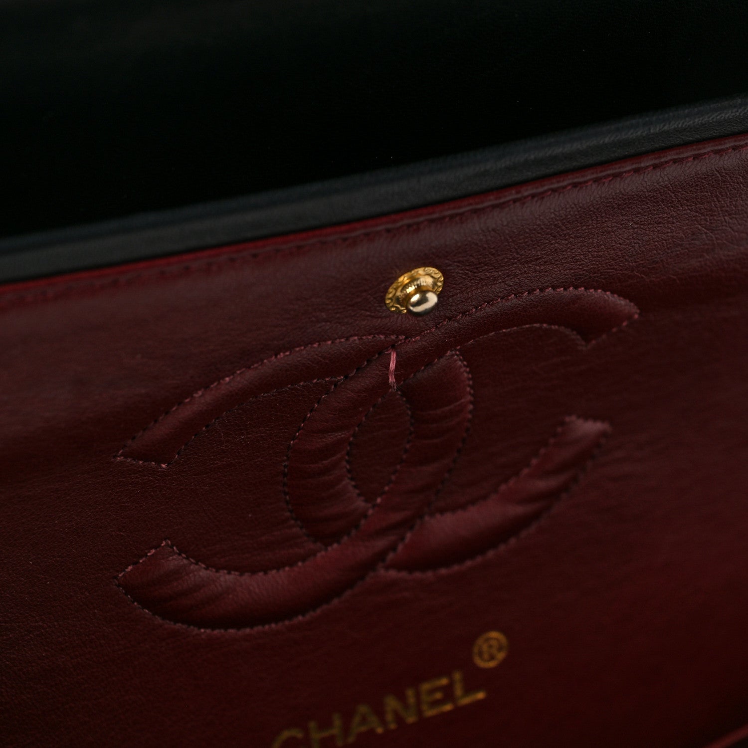 Chanel Lambskin Quilted Medium Double Flap Black 13 of 13