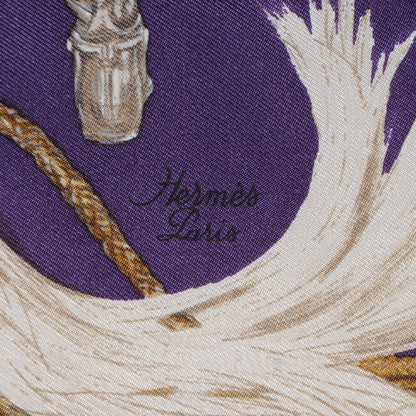 Hermes Silk A Propos de Bottes Pocket Square 3 of 4