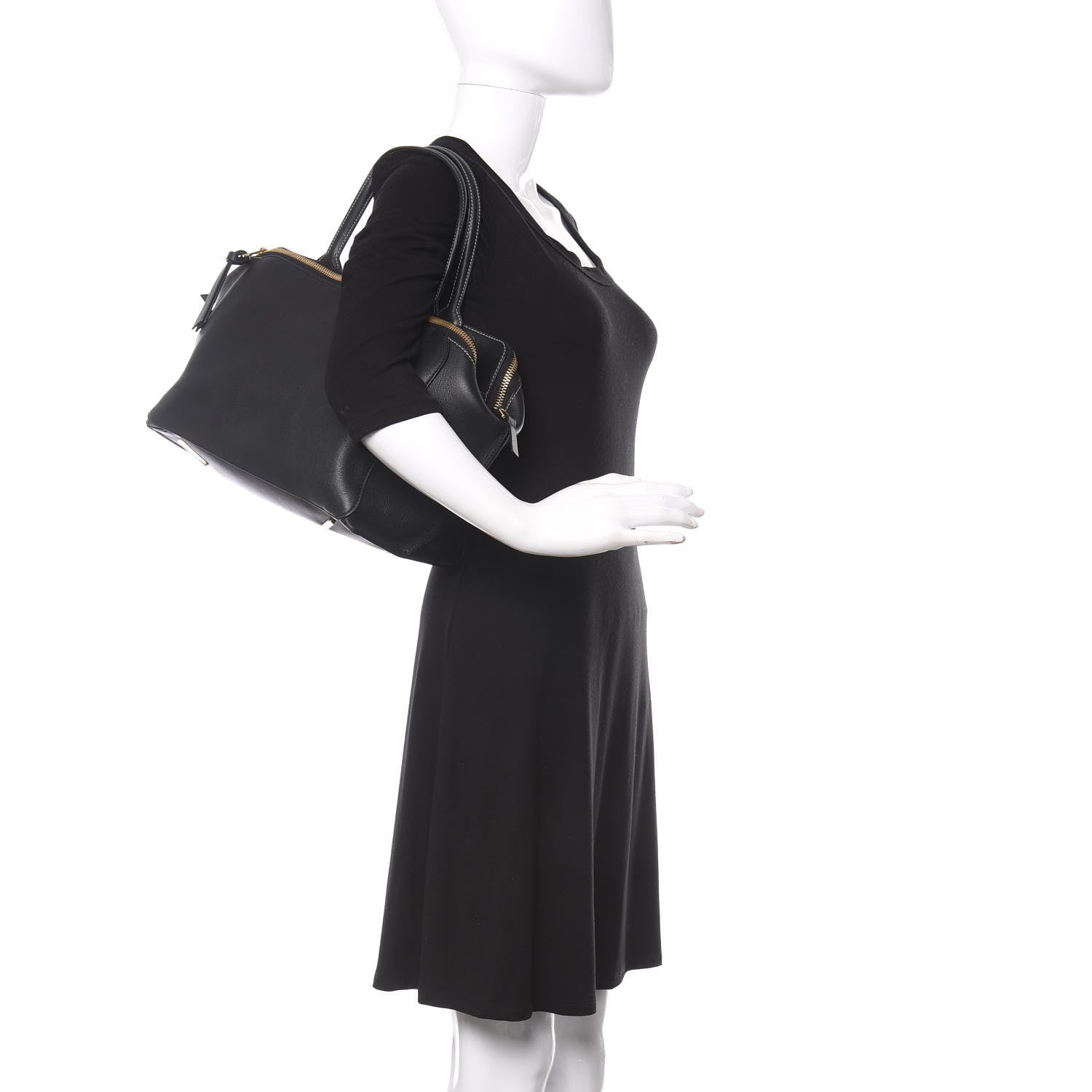 Loewe Calfskin Triple Zip Tote Black 2 of 9