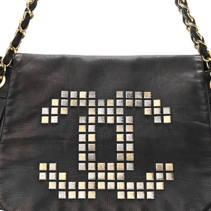 Chanel Grained Calfskin Metal Mosaic Flap Black 8 of 10