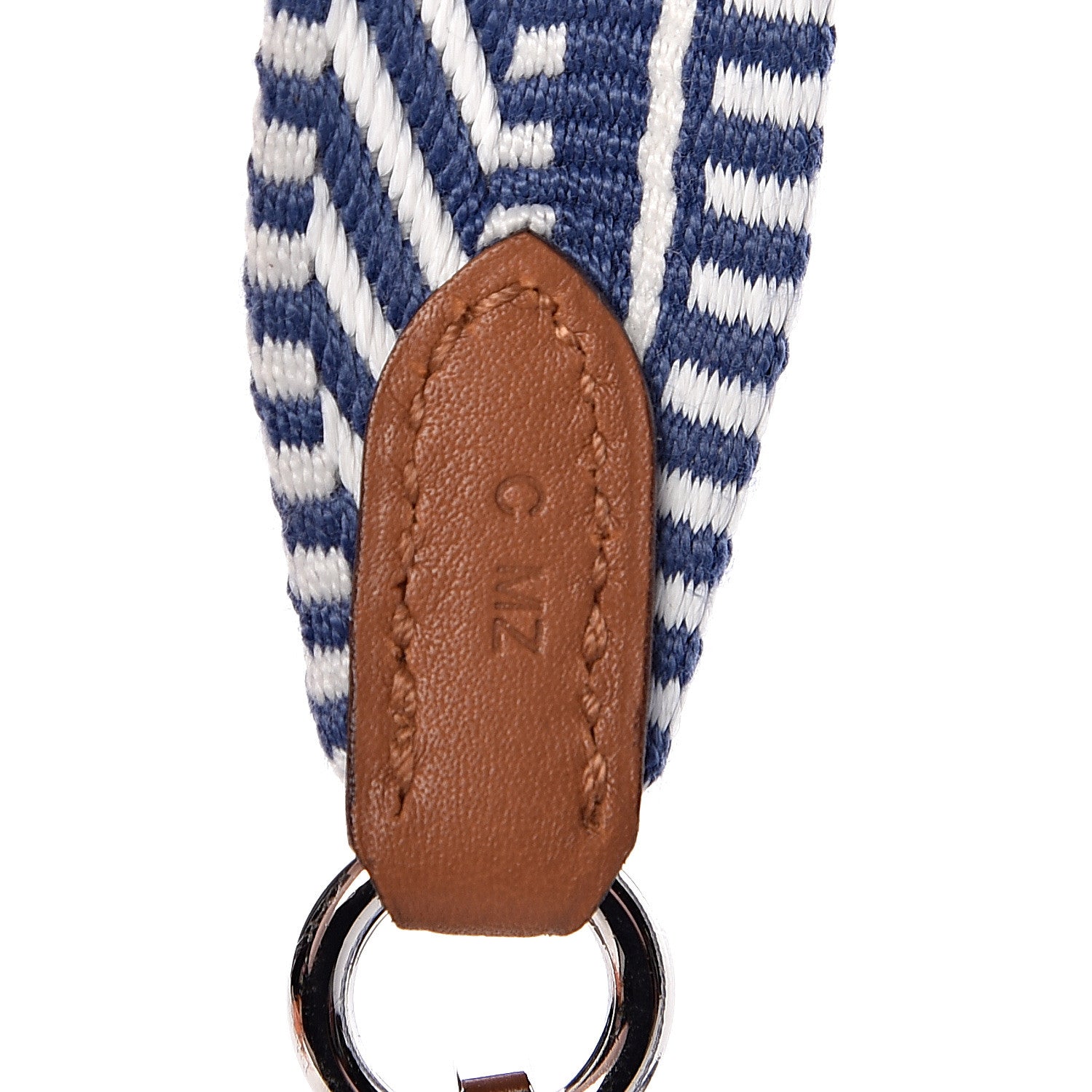 Hermes Toile Swift 25mm Sangle Cavale Shoulder Strap Ecru Bleu Brighton Gold 3 of 4