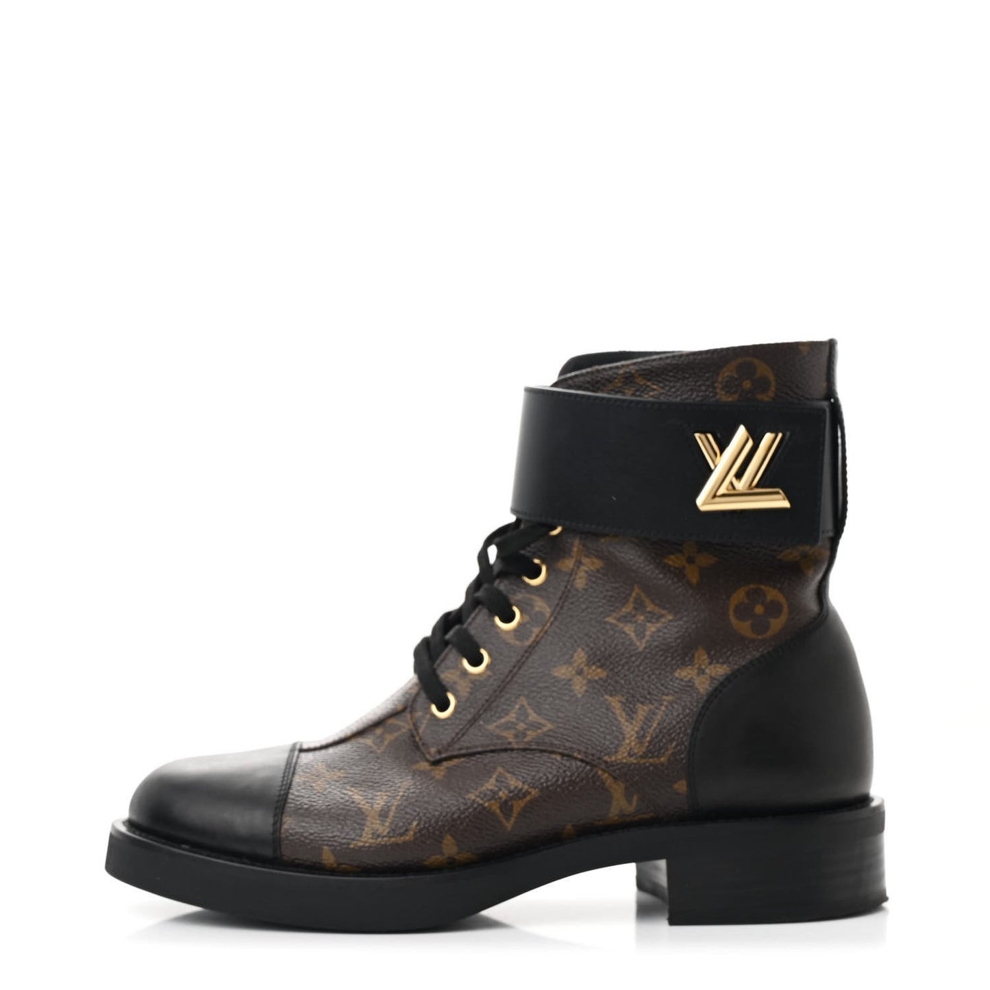 Calfskin Monogram Wonderland Flat Ranger Boots 39 Black