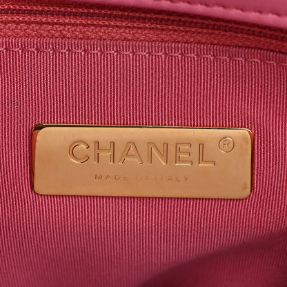 Chanel Lambskin Quilted Medium Chanel 19 Flap Pink 6 of 11