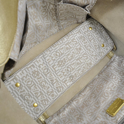 FASHIONPHILE SALVATOREFERRAGAMOLeatherShopperToteGold 8 of 11