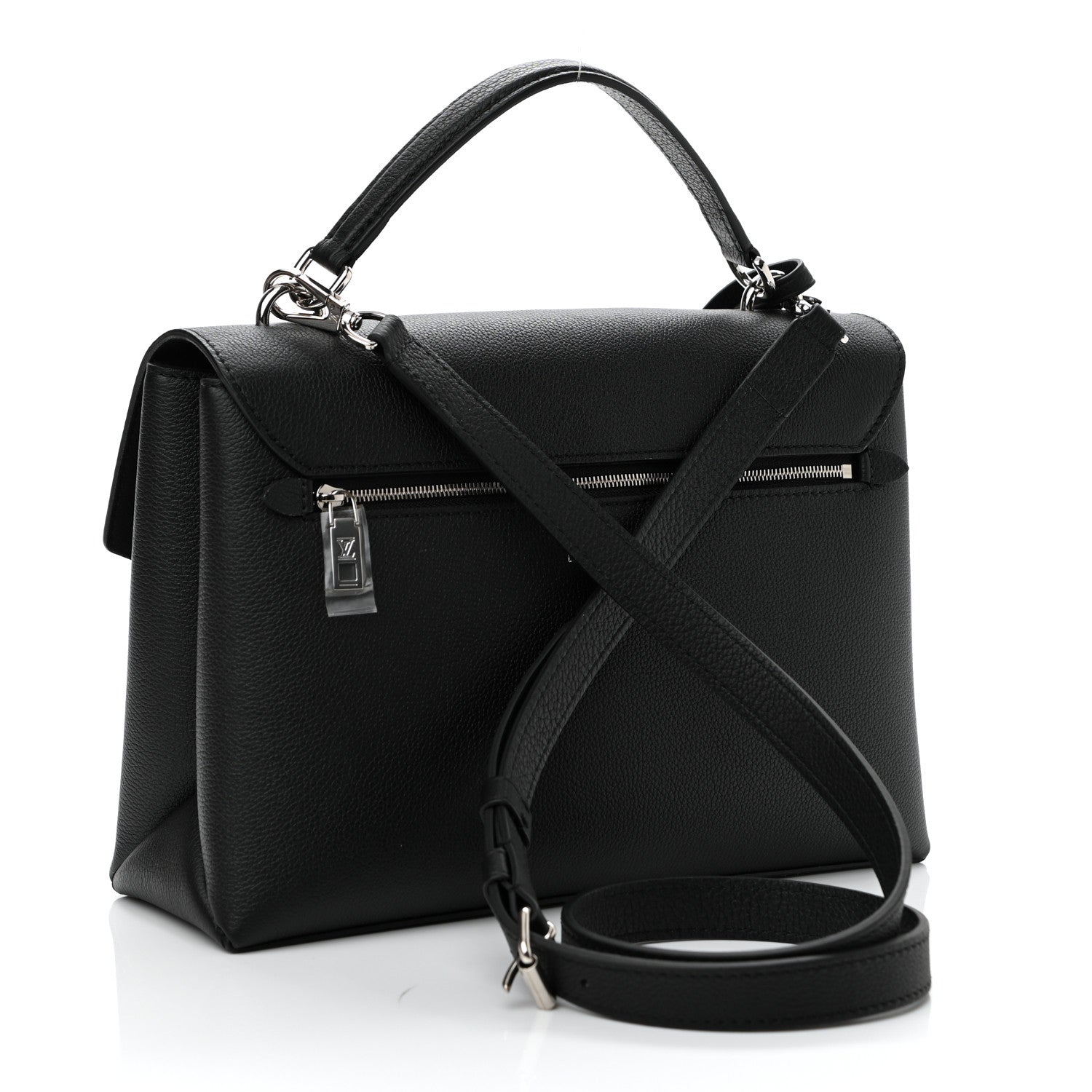 Louis Vuitton Soft Calfskin My Lockme Top Handle Black 3 of 9