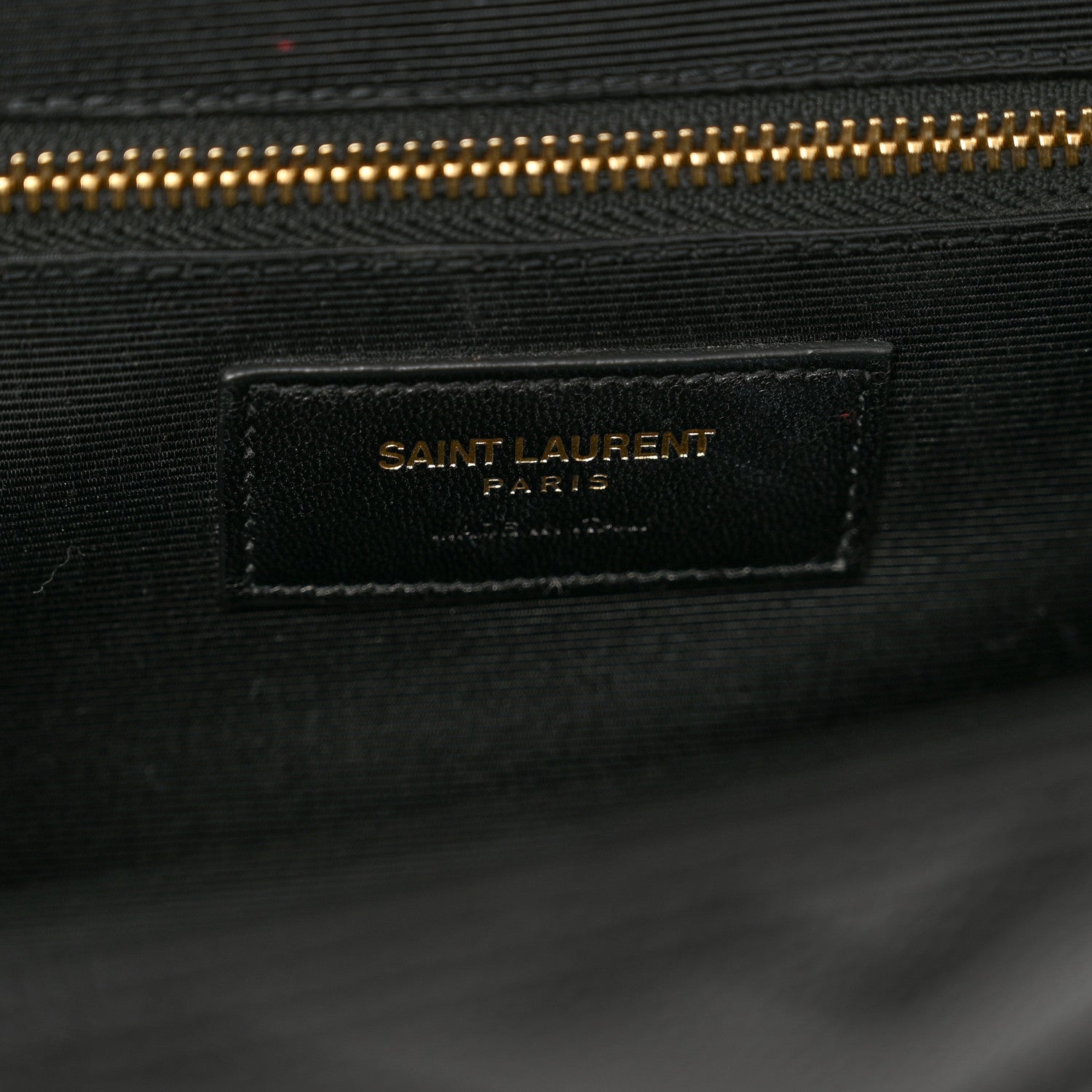 Saint Laurent Grain De Poudre Matelasse Chevron Large Monogram Satchel Black 7 of 9