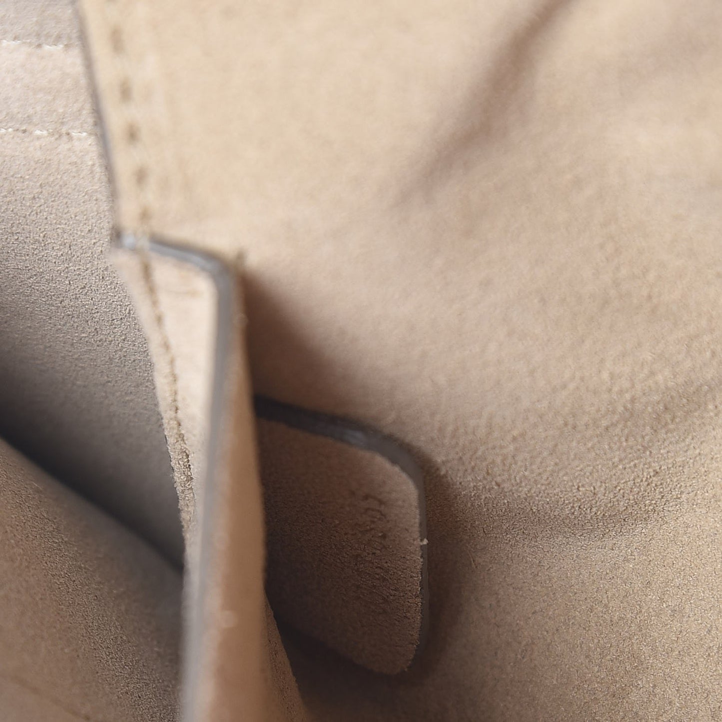 Suede Calfskin Small Faye Shoulder Bag Motty Grey