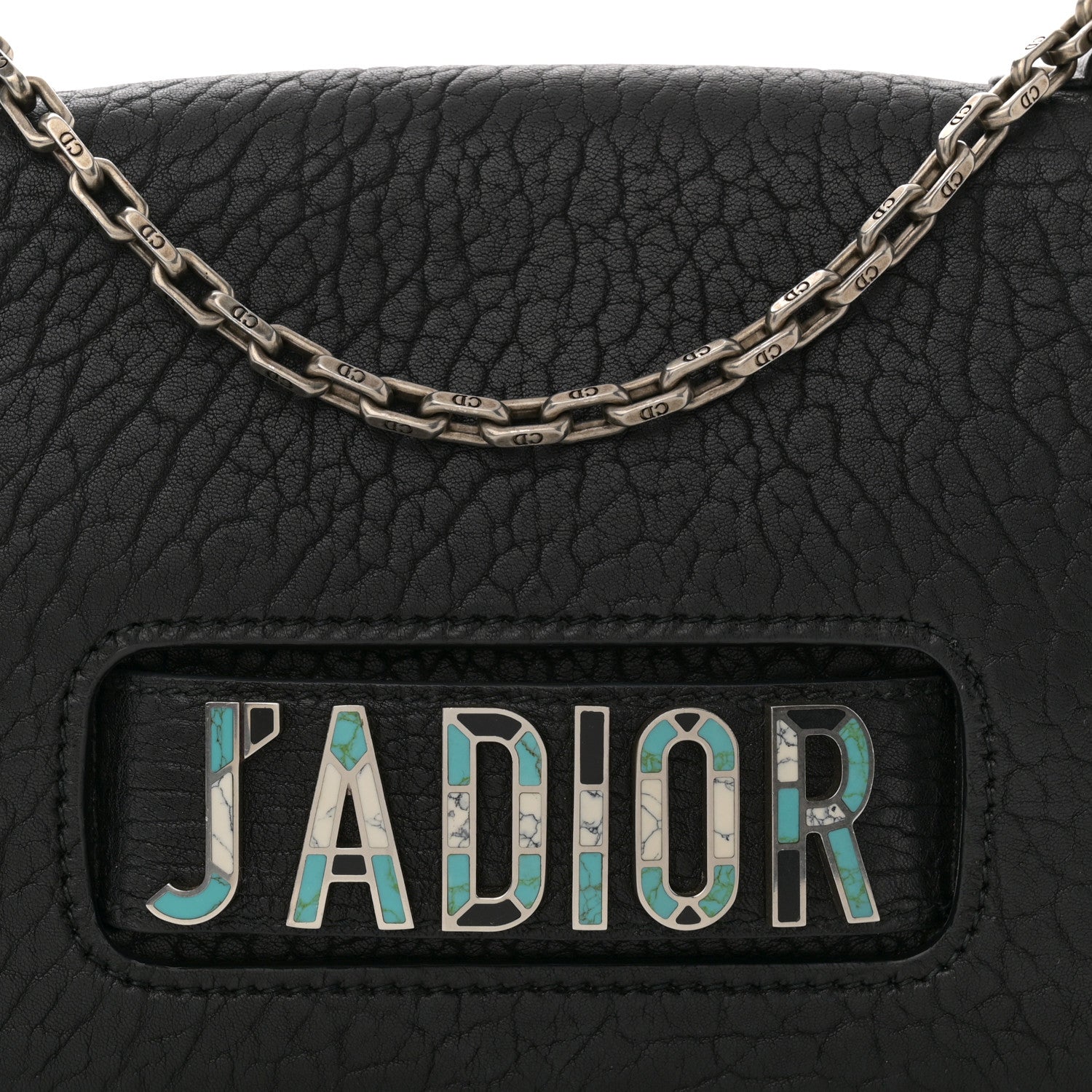 Christian Dior Canyon Grained Lambskin J'Adior Chain Flap Bag Black 7 of 14