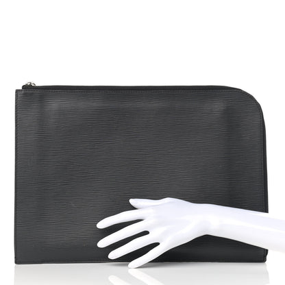 Louis Vuitton Epi Poche Documents Portfolio Case 39 Black 2 of 13