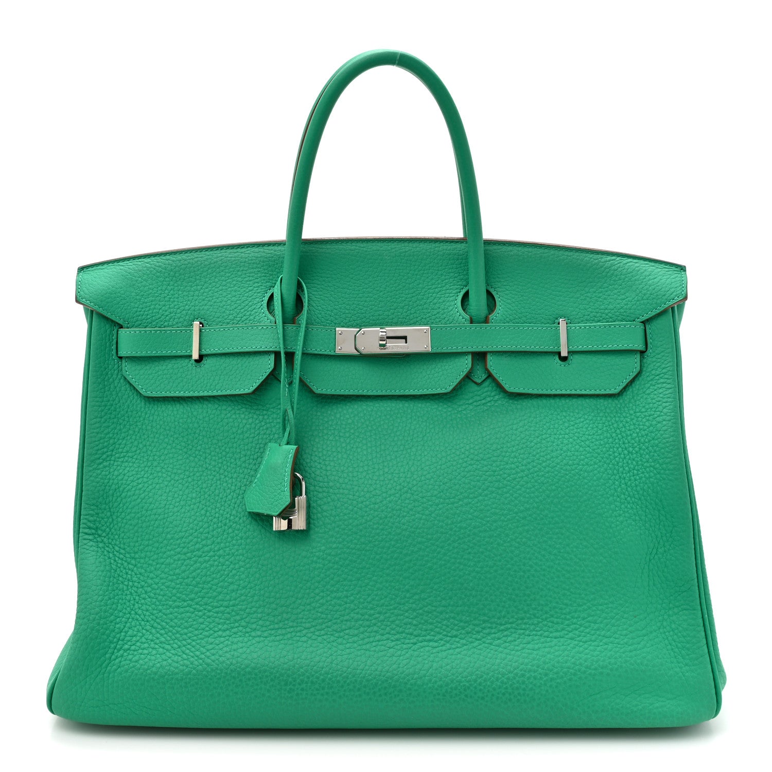 Hermes Taurillon Clemence Birkin 40 Menthe 1 of 20