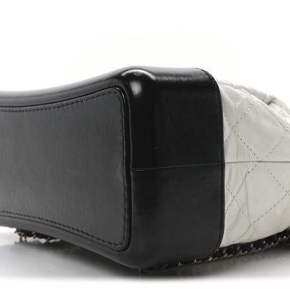 Chanel Aged Calfskin Quilted Gabrielle Backpack Black White 10 of 10