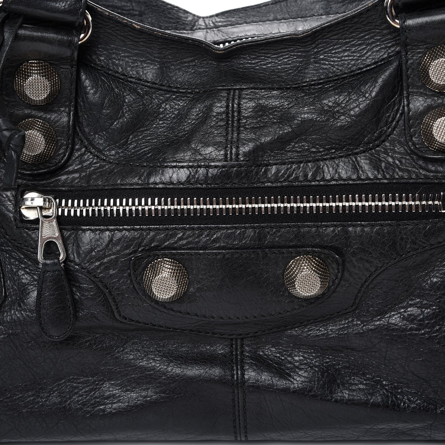 Agneau Giant 21 Silver Hardware Part Time Black