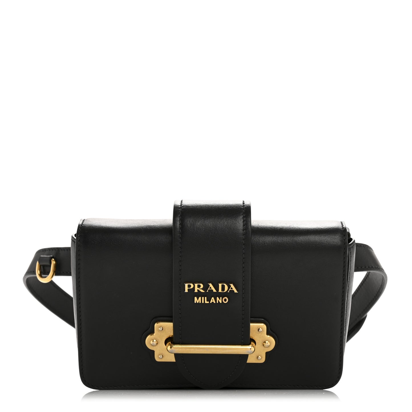 City Calf Cahier Belt Bag Black