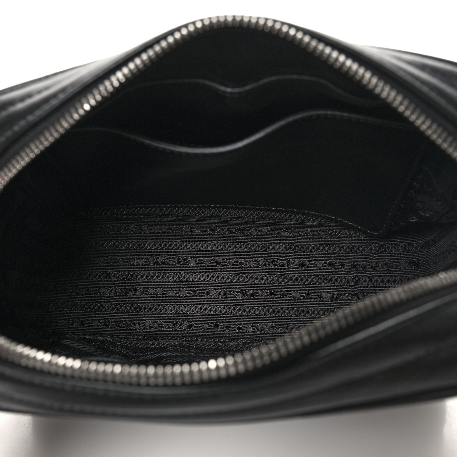 Prada Soft Calfskin Diagramme Camera Bag Black 5 of 9