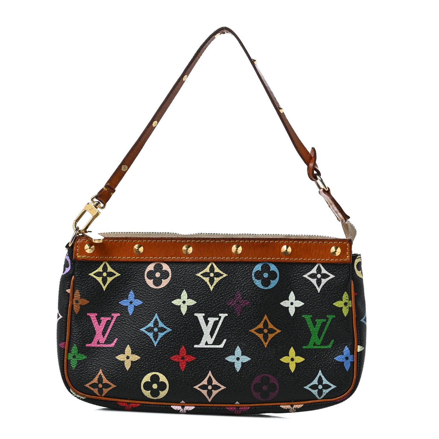 Monogram Multicolor Pochette Accessories Black
