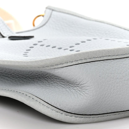 Hermes Taurillon Clemence Amazone Evelyne TPM Bleu Pale Nata 8 of 9