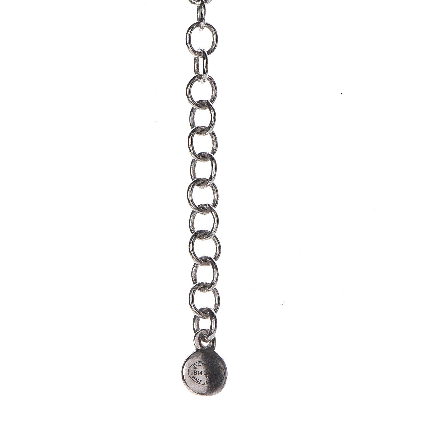 Chanel Graduated Pearl CC Short Necklace Silver 7 of 8
