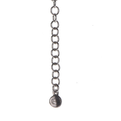 Chanel Graduated Pearl CC Short Necklace Silver 7 of 8