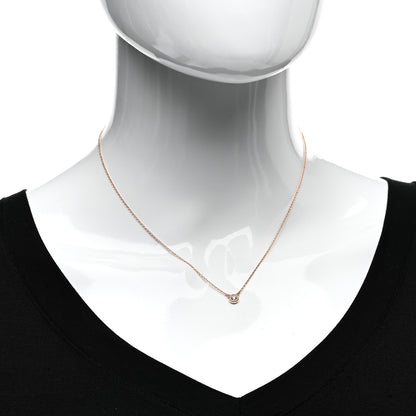 Tiffany 18K Rose Gold Diamond .10ct Elsa Peretti Diamonds by the Yard Pendant Necklace 2 of 5