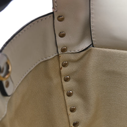 Valentino Garavani Vitello Small Rockstud Tote Ivory 8 of 13