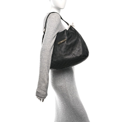 Gucci Guccissima Large New Ladies Web Hobo Black 2 of 11